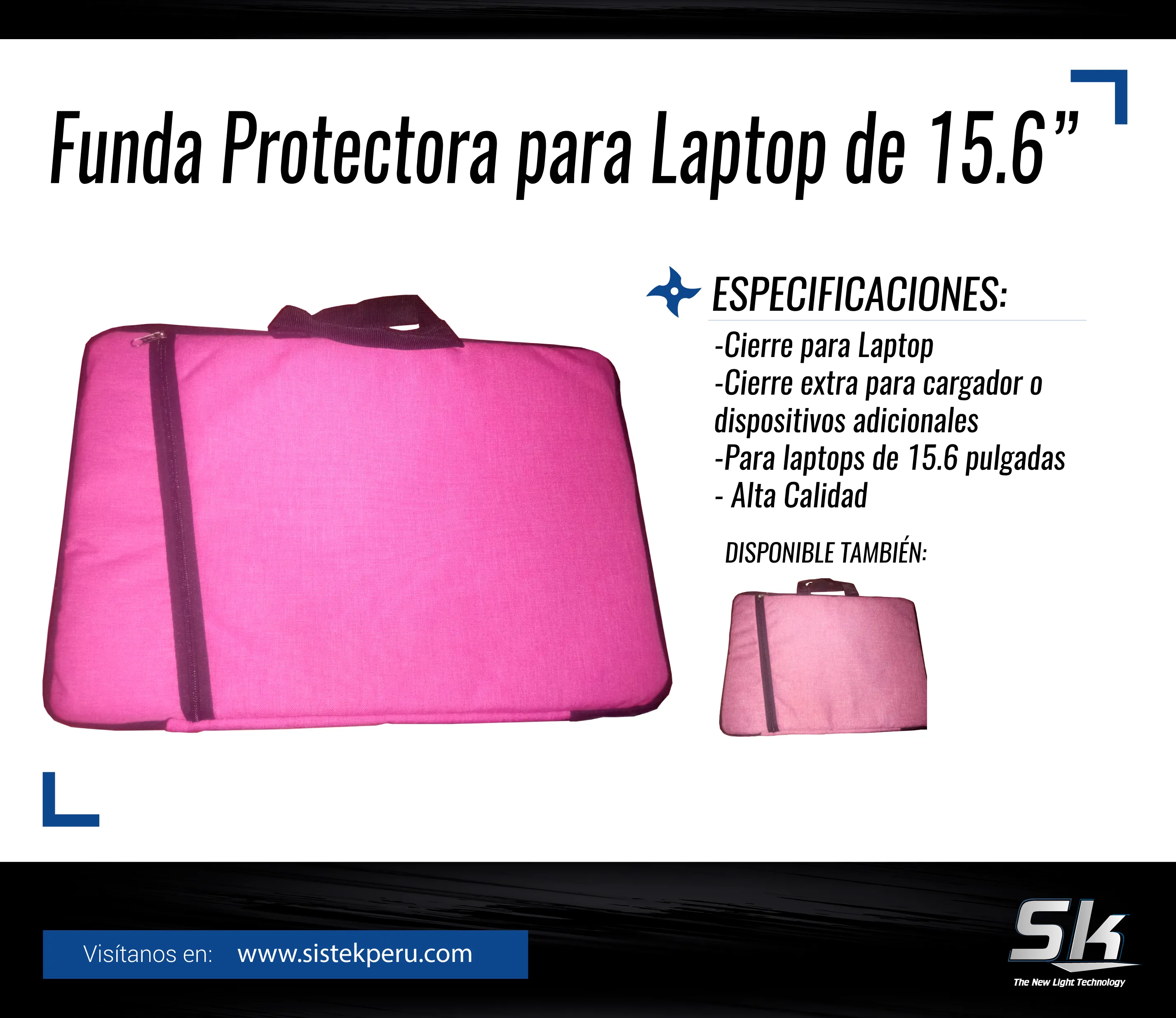 FUNDA DE LAPTOP DE 15.6 PULGADAS