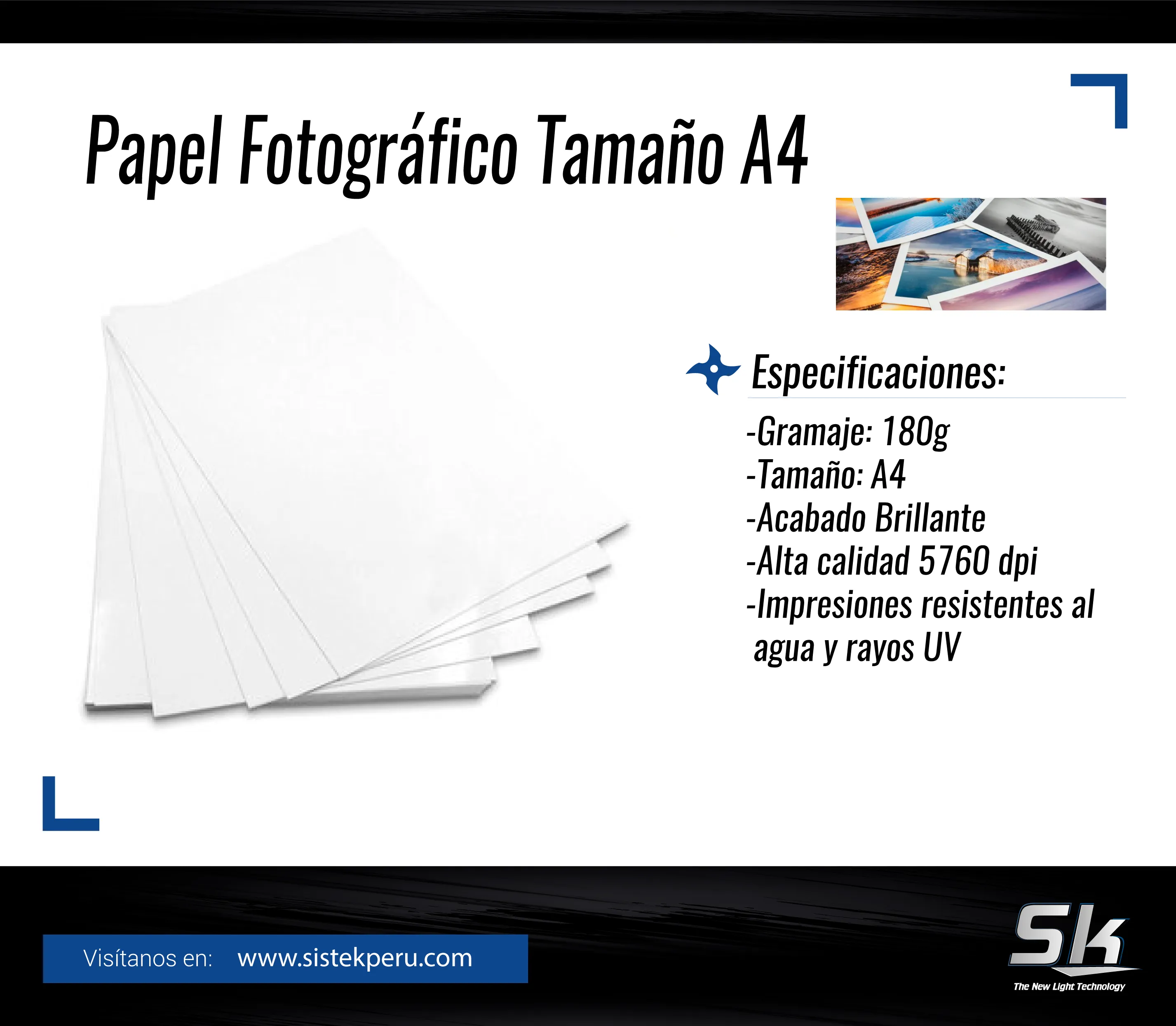 Papel Fotografico Millenium A4