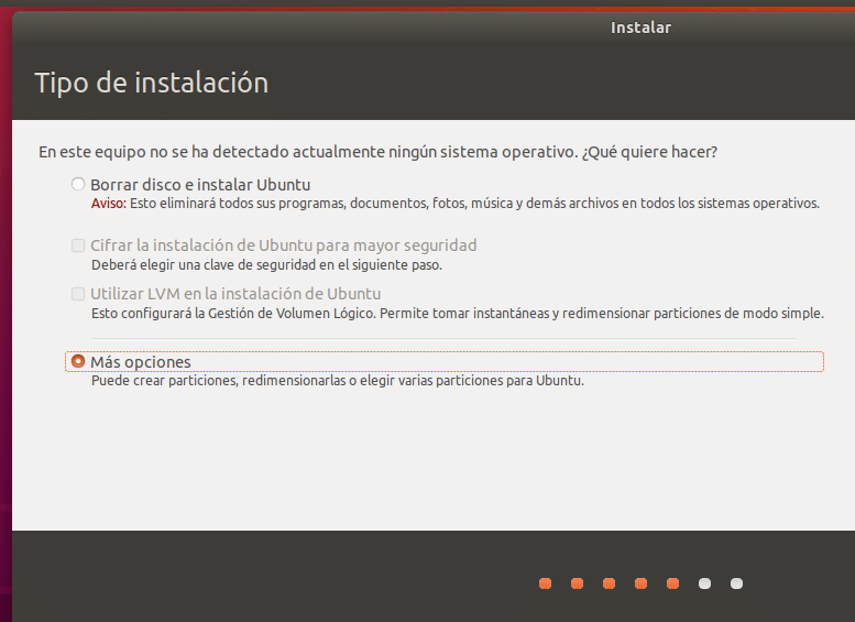 Tipo instalacion vmware ubuntu