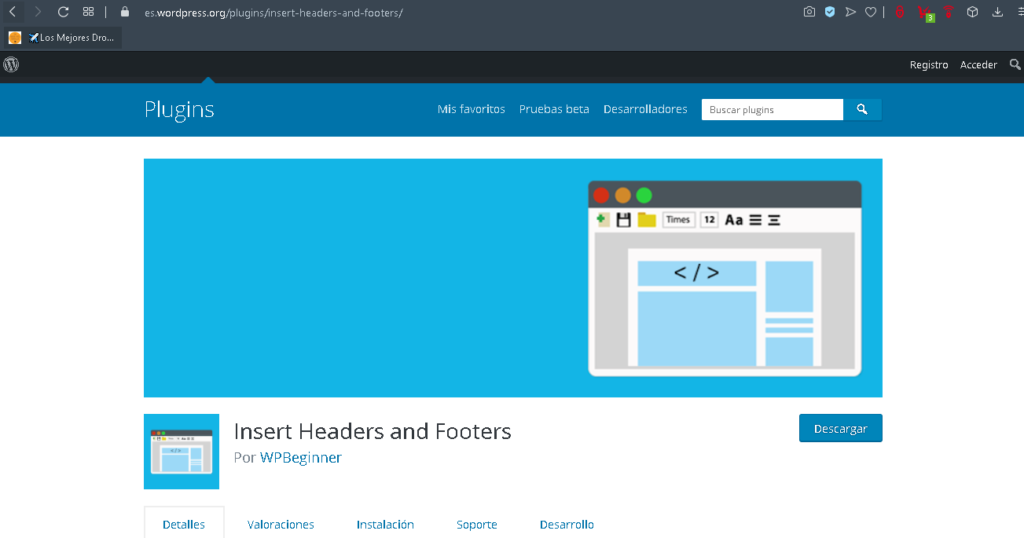 plugin insert headers footers wordpress