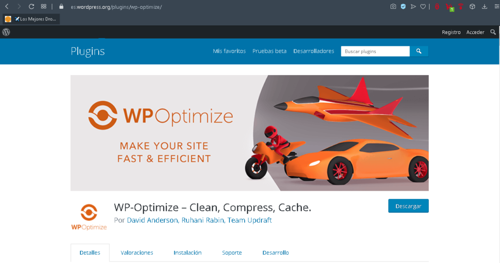 plugin wp optimize wordpress