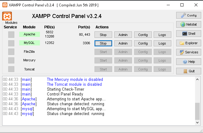 xampp wordpress