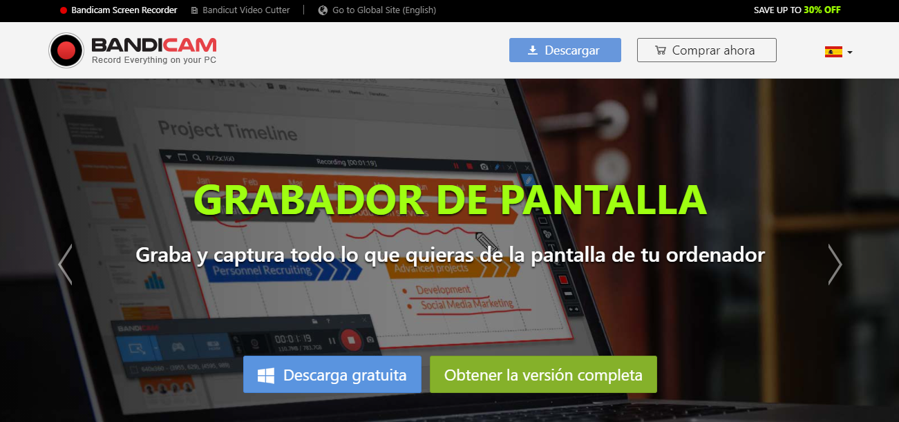 4 Programas para grabar la pantalla de nuestra pc