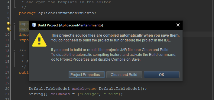 clean build proyecto netbeans jar