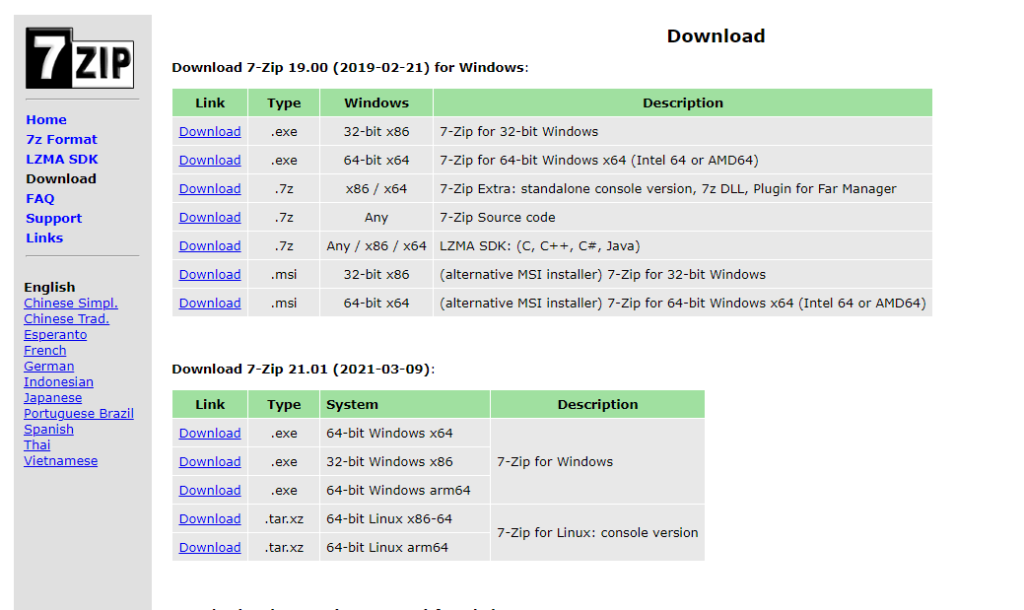 compresion archivos 7zip