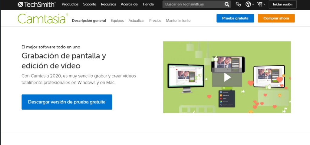 grabador camtasia studio