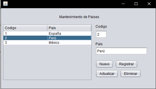 Realizando mantenimientos a un JTable en Netbeans