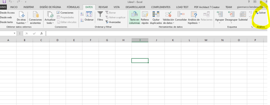 usar solver excel