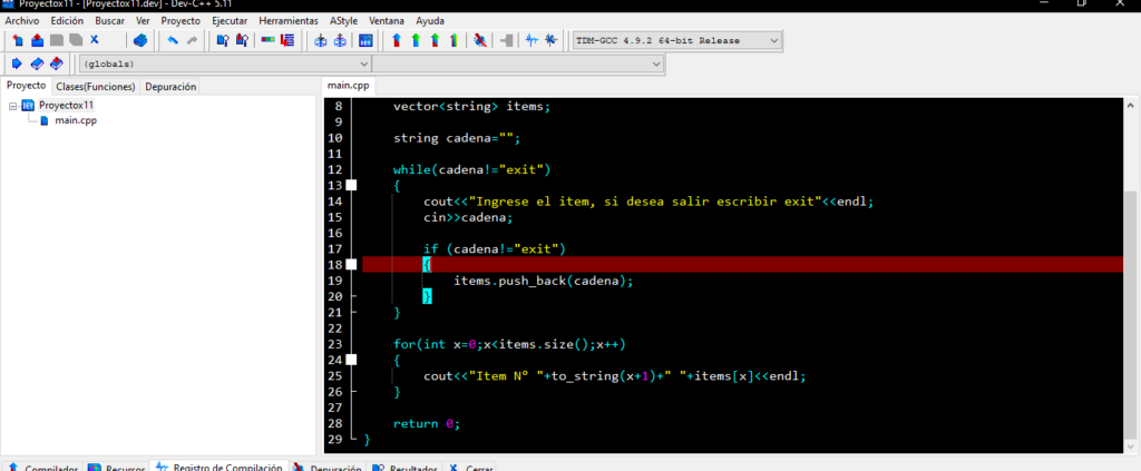 recorrer vector cplusplus