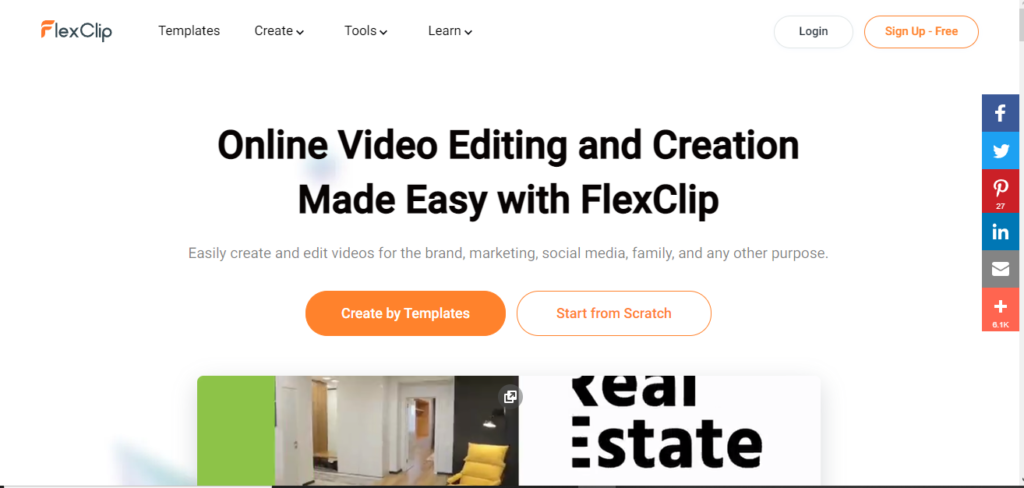 sitio web oficial flexclip