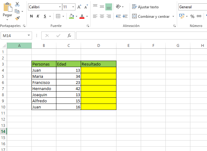 caso practico condicional excel