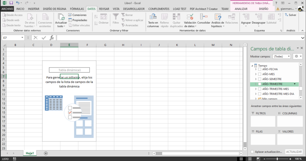 informe tabla dinamica excel